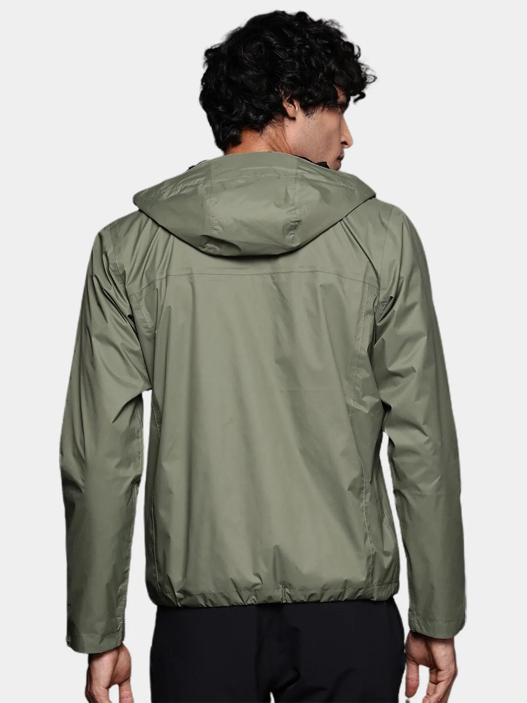 Columbia Men Green Omni-Tech Watertight II Waterproof Rain Jacket