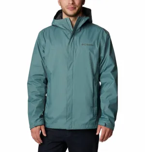 Columbia Men Green Omni-Tech Watertight II Waterproof Rain Jacket