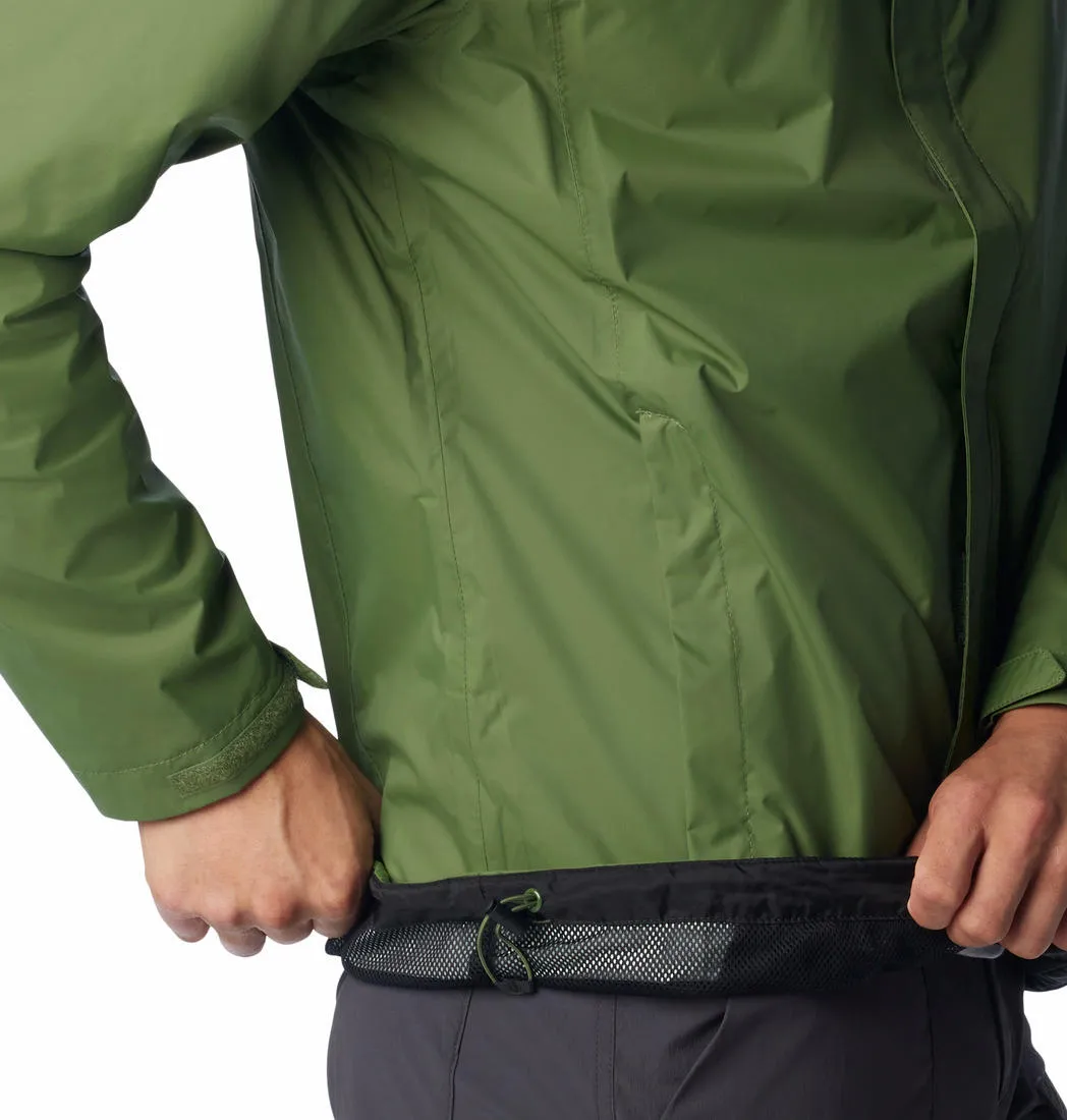 Columbia Men Green Omni-Tech Watertight II Waterproof Rain Jacket