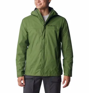 Columbia Men Green Omni-Tech Watertight II Waterproof Rain Jacket