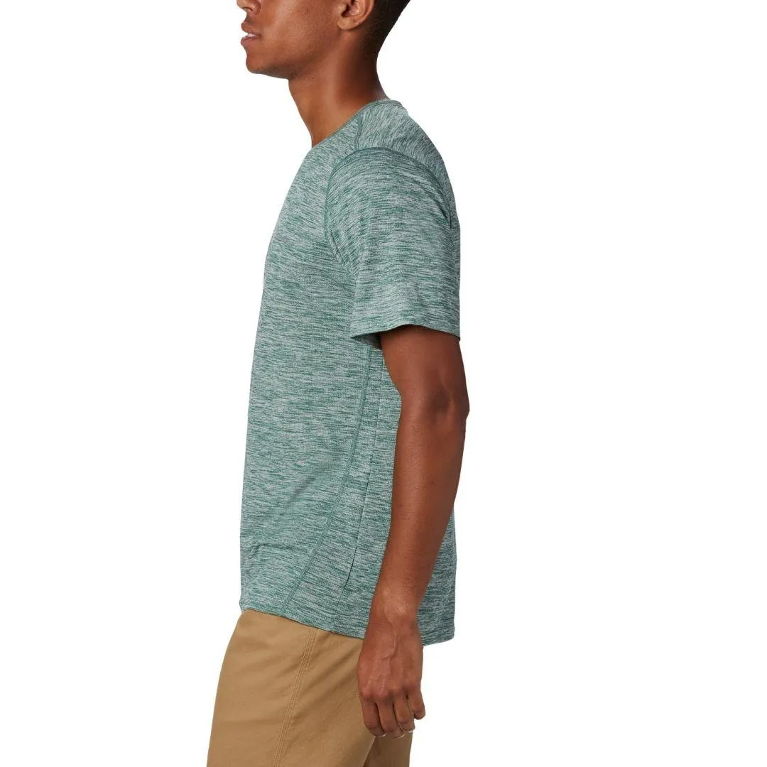 Columbia Men Green Omni-Wick Deschutes Runner Tshirt