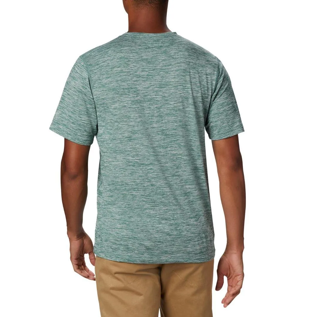 Columbia Men Green Omni-Wick Deschutes Runner Tshirt