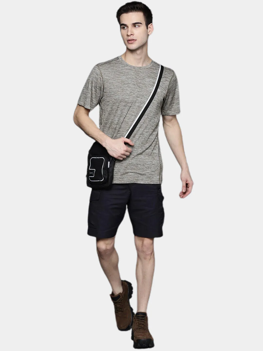 Columbia Men Green Omni-Wick Deschutes Runner Tshirt