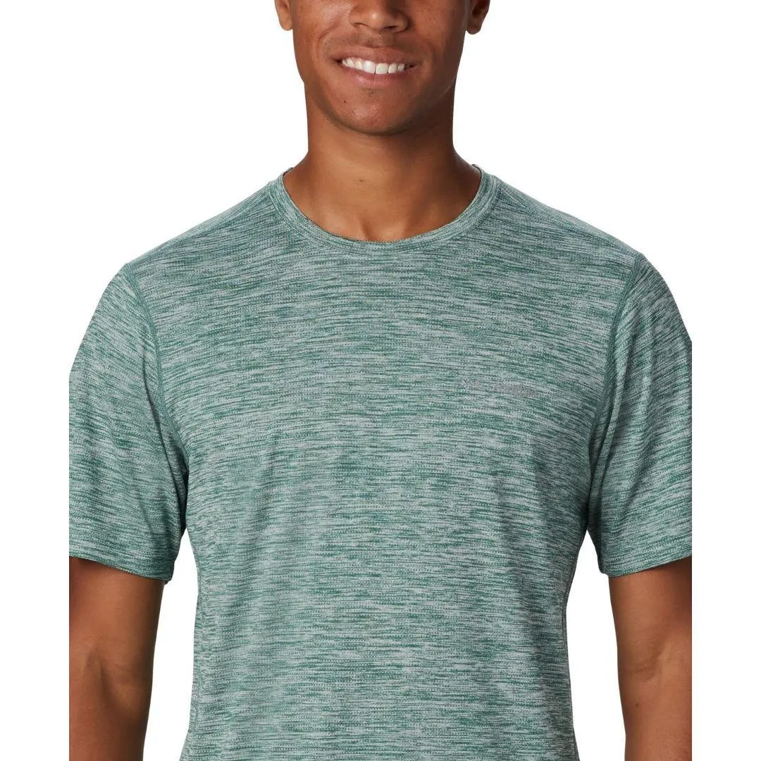 Columbia Men Green Omni-Wick Deschutes Runner Tshirt