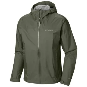 Columbia Men Green Omni-Wick EvaPOURation Waterproof Rain Jacket