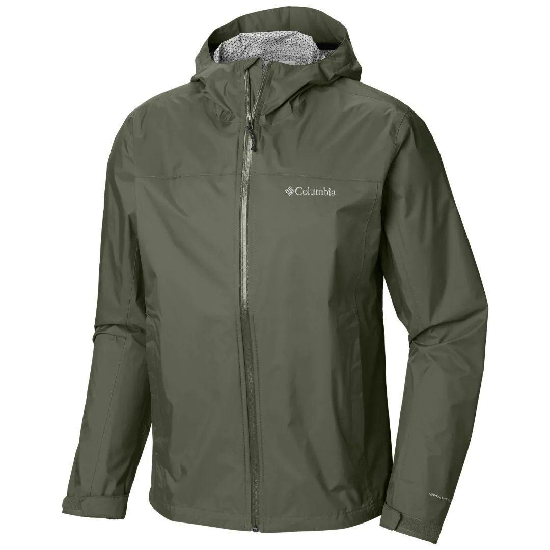 Columbia Men Green Omni-Wick EvaPOURation Waterproof Rain Jacket