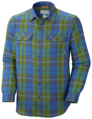Columbia Men Green Omni-Wick Flare Gun Flannel III Long Sleeve Shirt