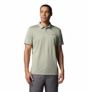 Columbia Men Green Omni-Wick Hike Polo Tshirt