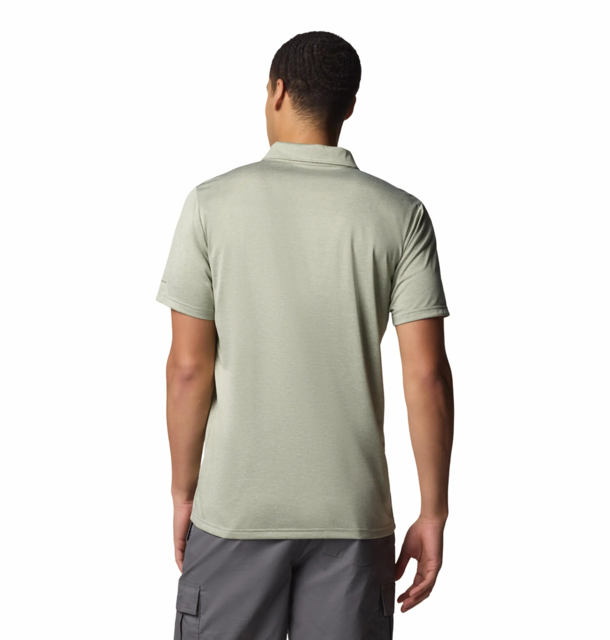 Columbia Men Green Omni-Wick Hike Polo Tshirt