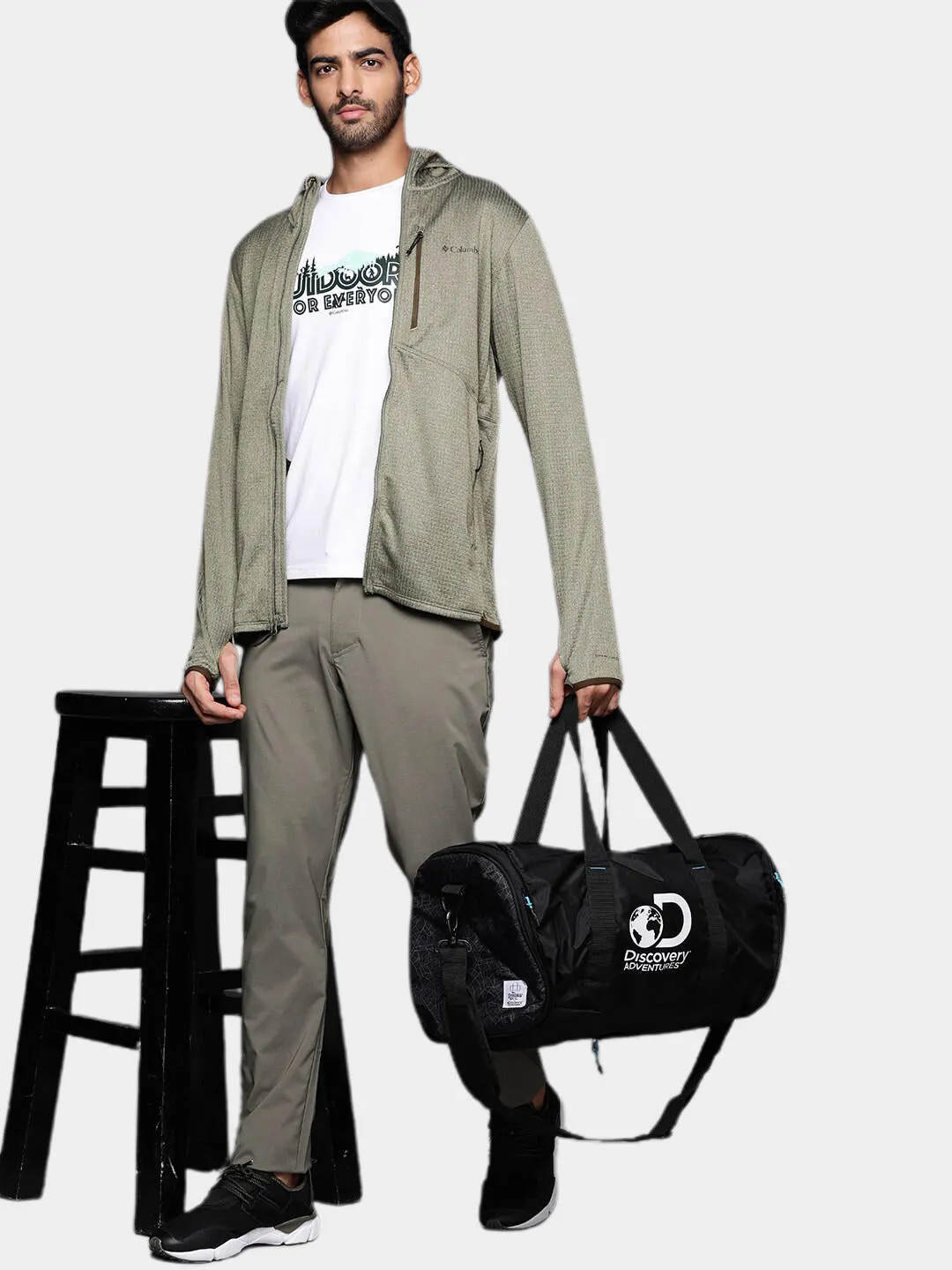 Columbia Men Green Omni-Wick Park View Hoodie