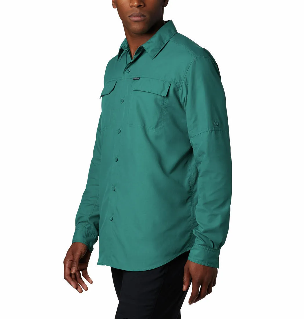 Columbia Men Green Omni-Wick Silver Ridge 2.0 Long Sleeve Shirt