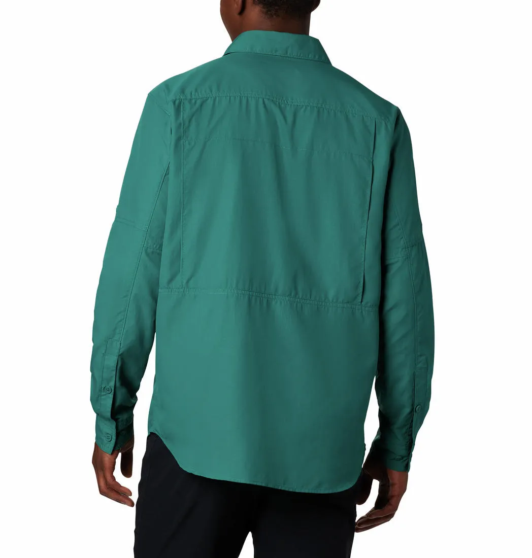 Columbia Men Green Omni-Wick Silver Ridge 2.0 Long Sleeve Shirt