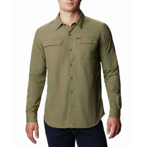 Columbia Men Green Omni-Wick Silver Ridge 2.0 Long Sleeve Shirt