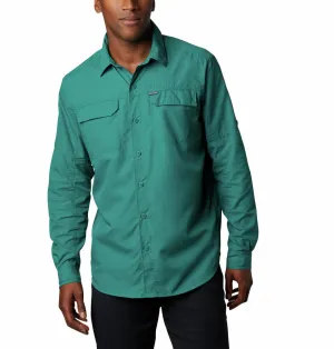 Columbia Men Green Omni-Wick Silver Ridge 2.0 Long Sleeve Shirt