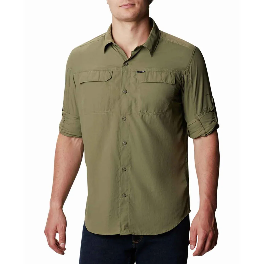 Columbia Men Green Omni-Wick Silver Ridge 2.0 Long Sleeve Shirt