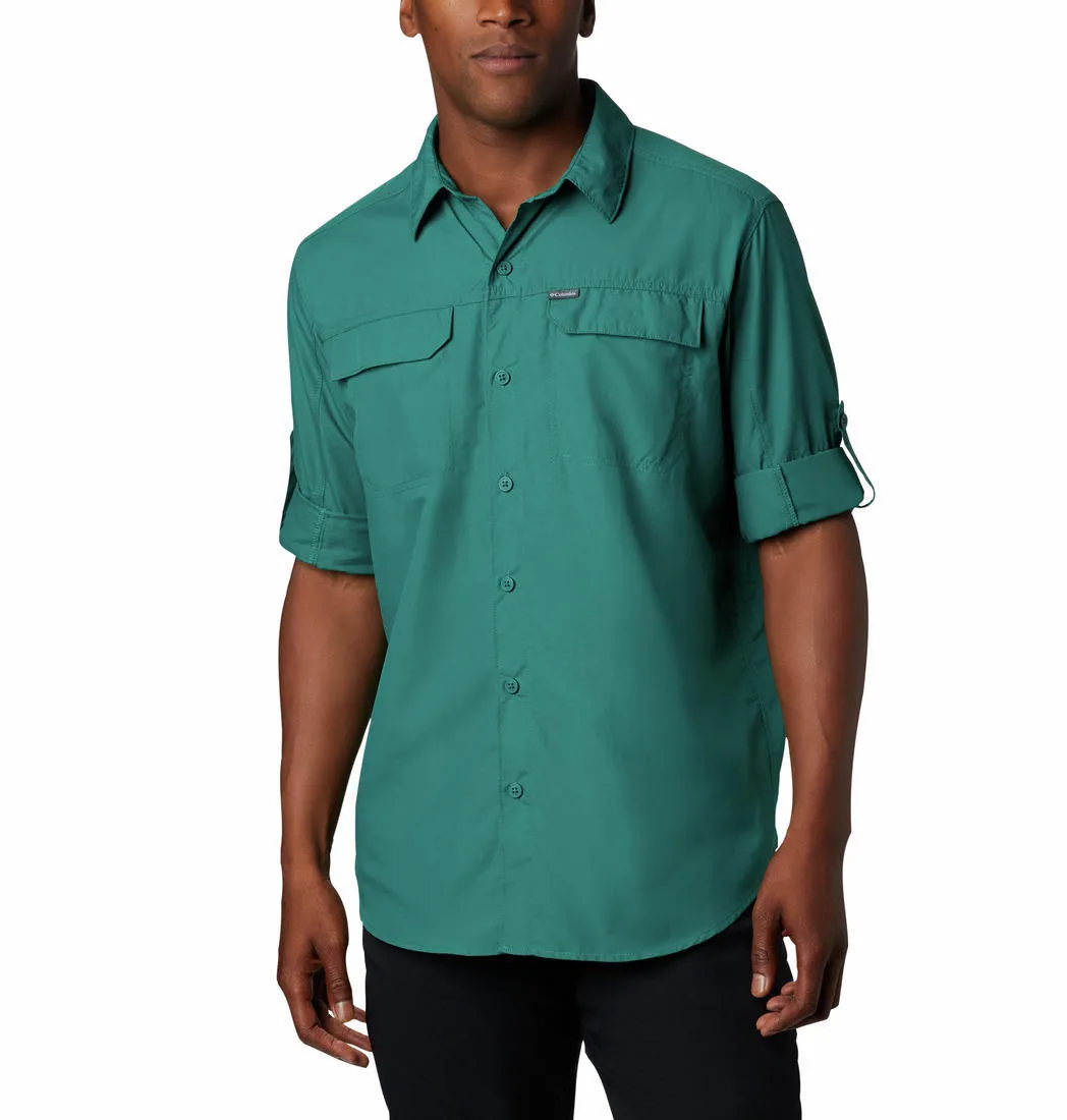 Columbia Men Green Omni-Wick Silver Ridge 2.0 Long Sleeve Shirt