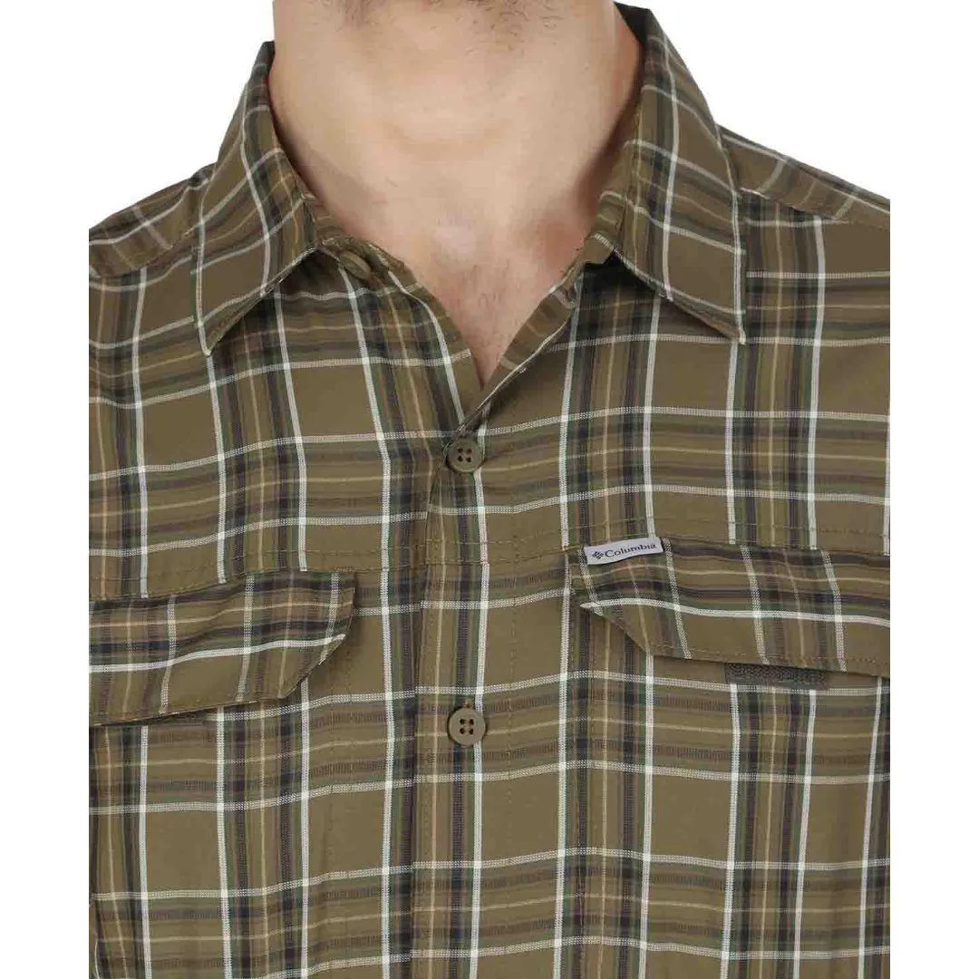 Columbia Men Green Omni-Wick Silver Ridge 2.0 Plaid Long Sleeve Shirt