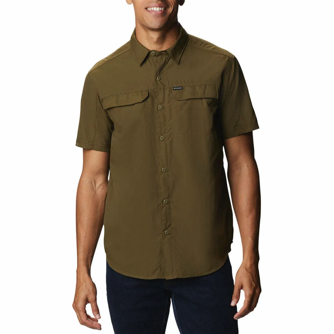 Columbia Men Green Omni-Wick Silver Ridge 2.0 Short Sleeve Shirt