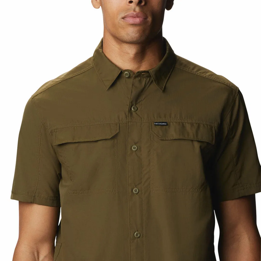 Columbia Men Green Omni-Wick Silver Ridge 2.0 Short Sleeve Shirt