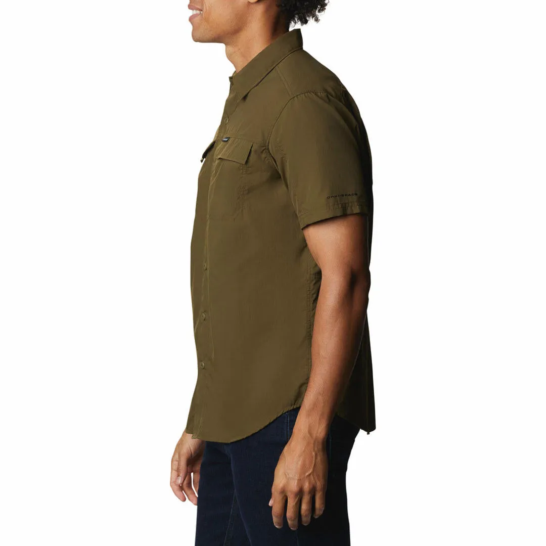 Columbia Men Green Omni-Wick Silver Ridge 2.0 Short Sleeve Shirt