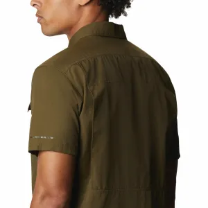 Columbia Men Green Omni-Wick Silver Ridge 2.0 Short Sleeve Shirt