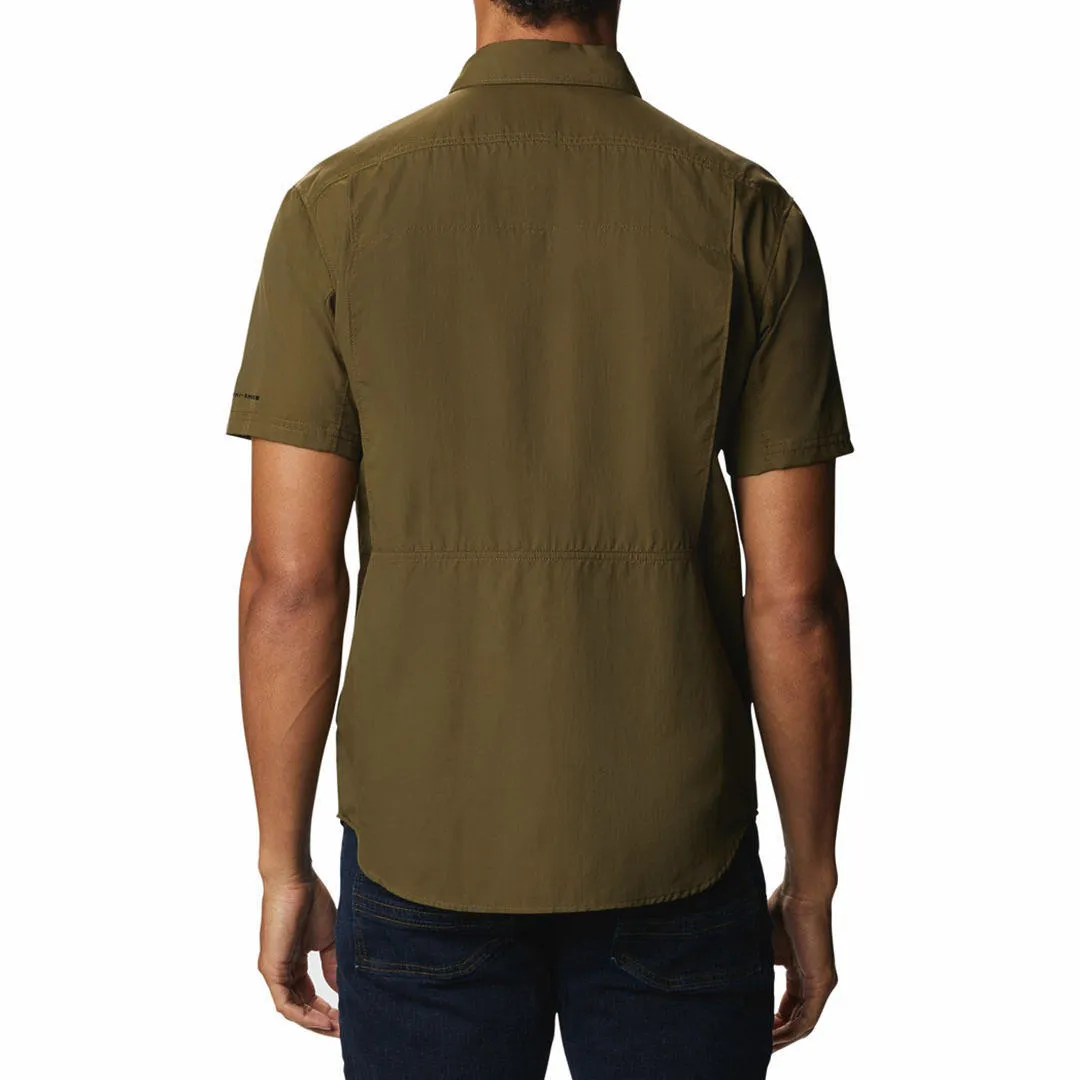 Columbia Men Green Omni-Wick Silver Ridge 2.0 Short Sleeve Shirt