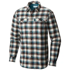 Columbia Men Green Omni-Wick Silver Ridge Flannel Long Sleeve Shirt