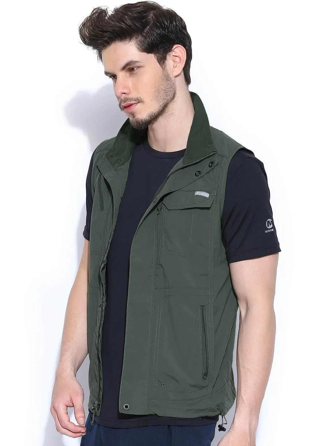 Columbia Men Green Omni-Wick Silver Ridge Gillet