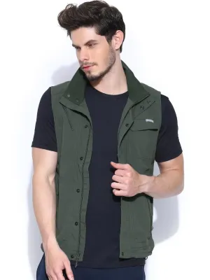 Columbia Men Green Omni-Wick Silver Ridge Gillet
