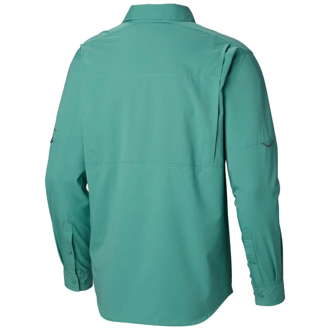 Columbia Men Green Omni-Wick Silver Ridge Lite Long Sleeve Shirt