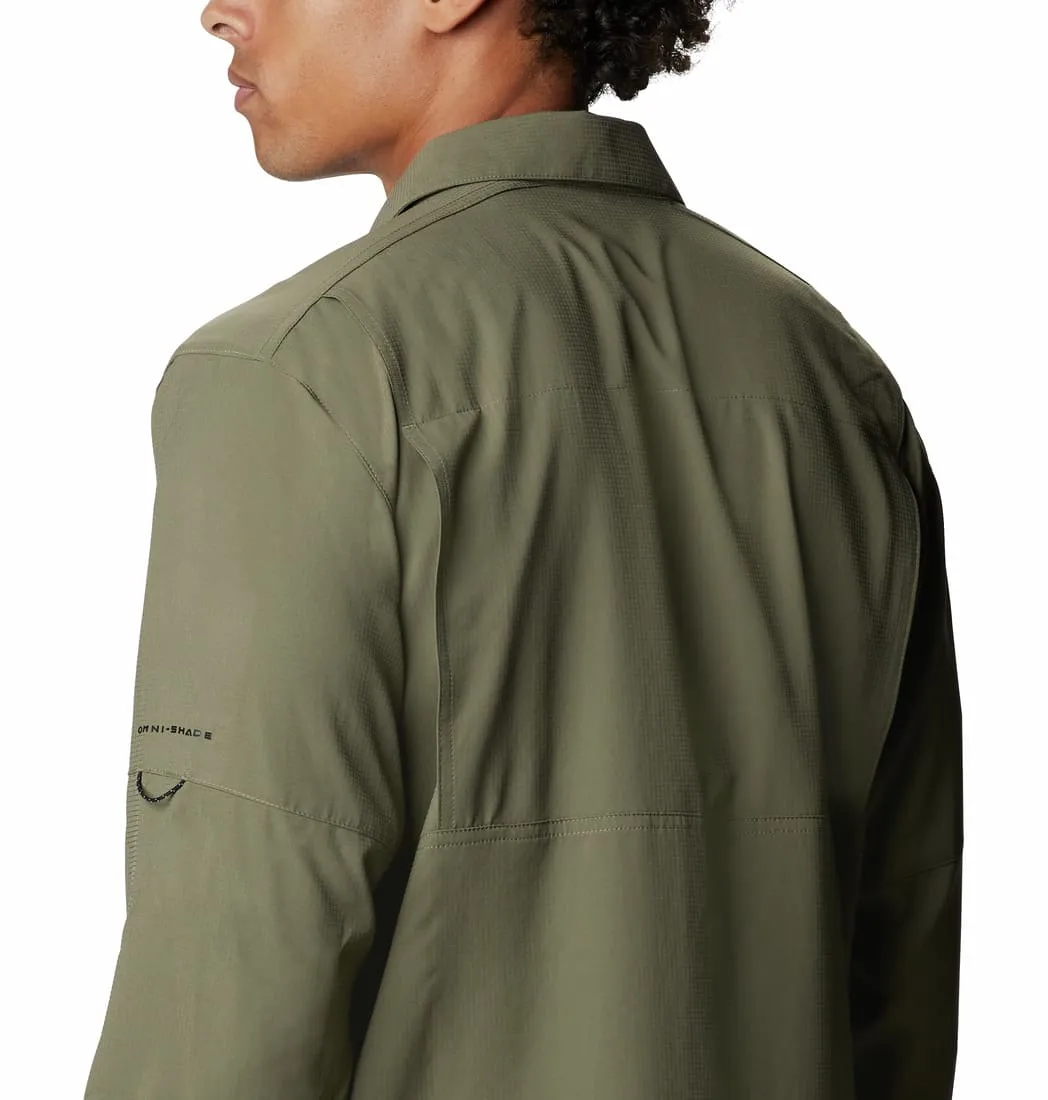 Columbia Men Green Omni-Wick Silver Ridge Lite Long Sleeve Shirt