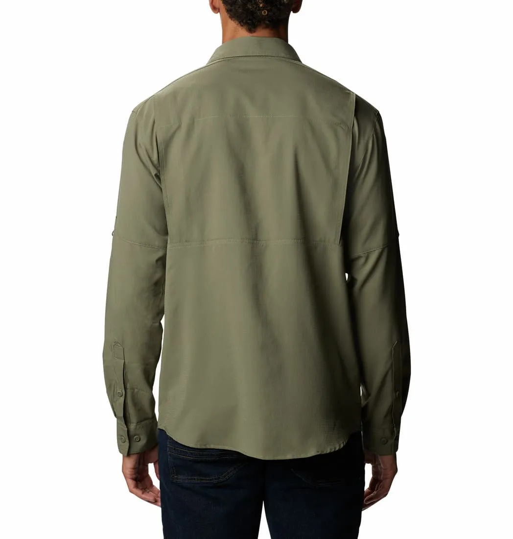 Columbia Men Green Omni-Wick Silver Ridge Lite Long Sleeve Shirt