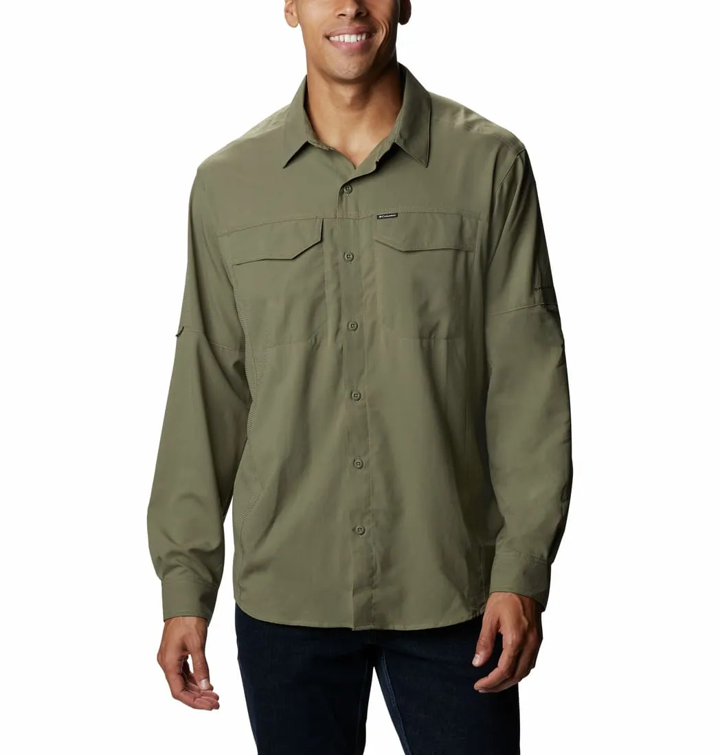 Columbia Men Green Omni-Wick Silver Ridge Lite Long Sleeve Shirt
