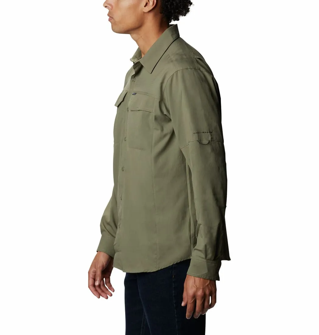 Columbia Men Green Omni-Wick Silver Ridge Lite Long Sleeve Shirt