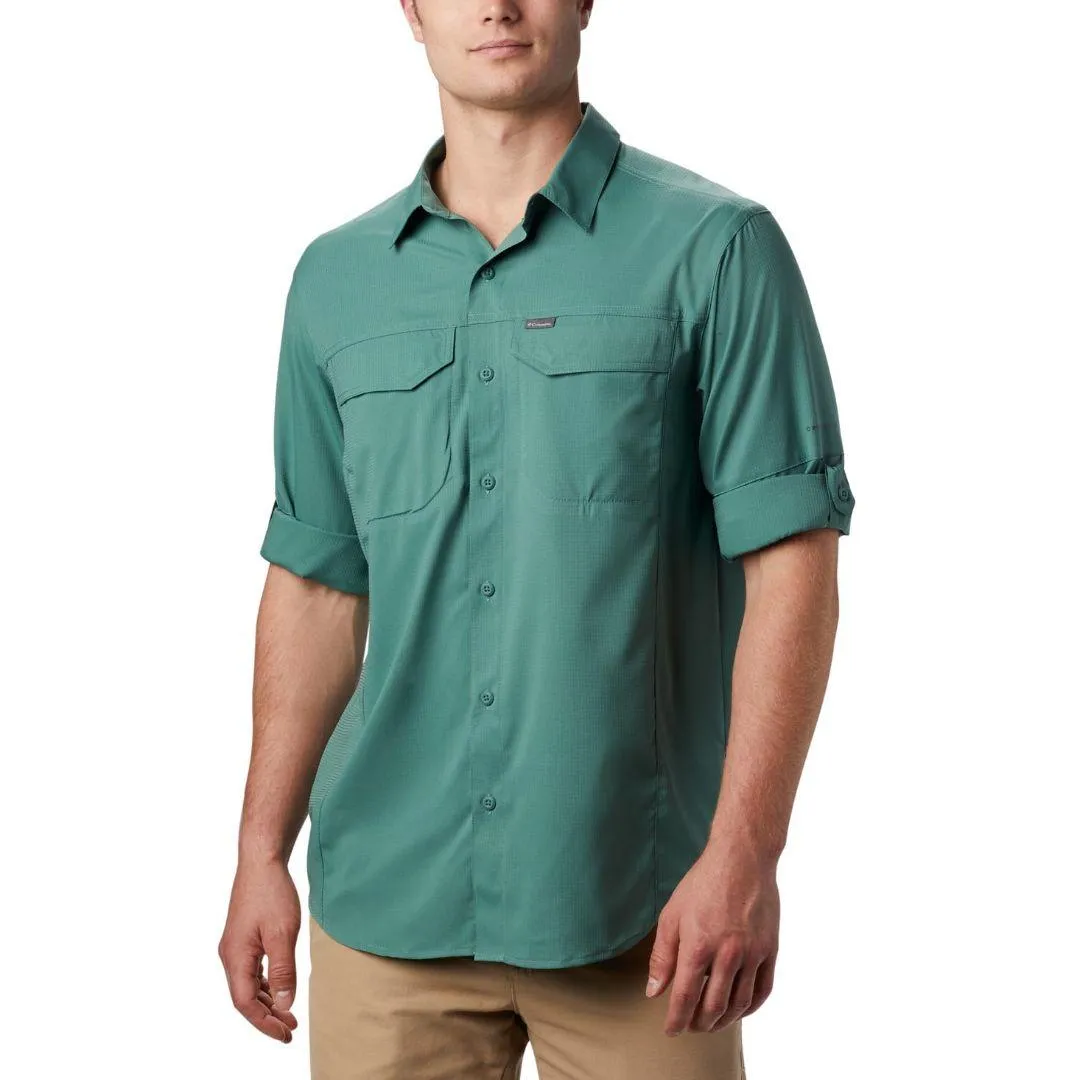 Columbia Men Green Omni-Wick Silver Ridge Lite Long Sleeve Shirt