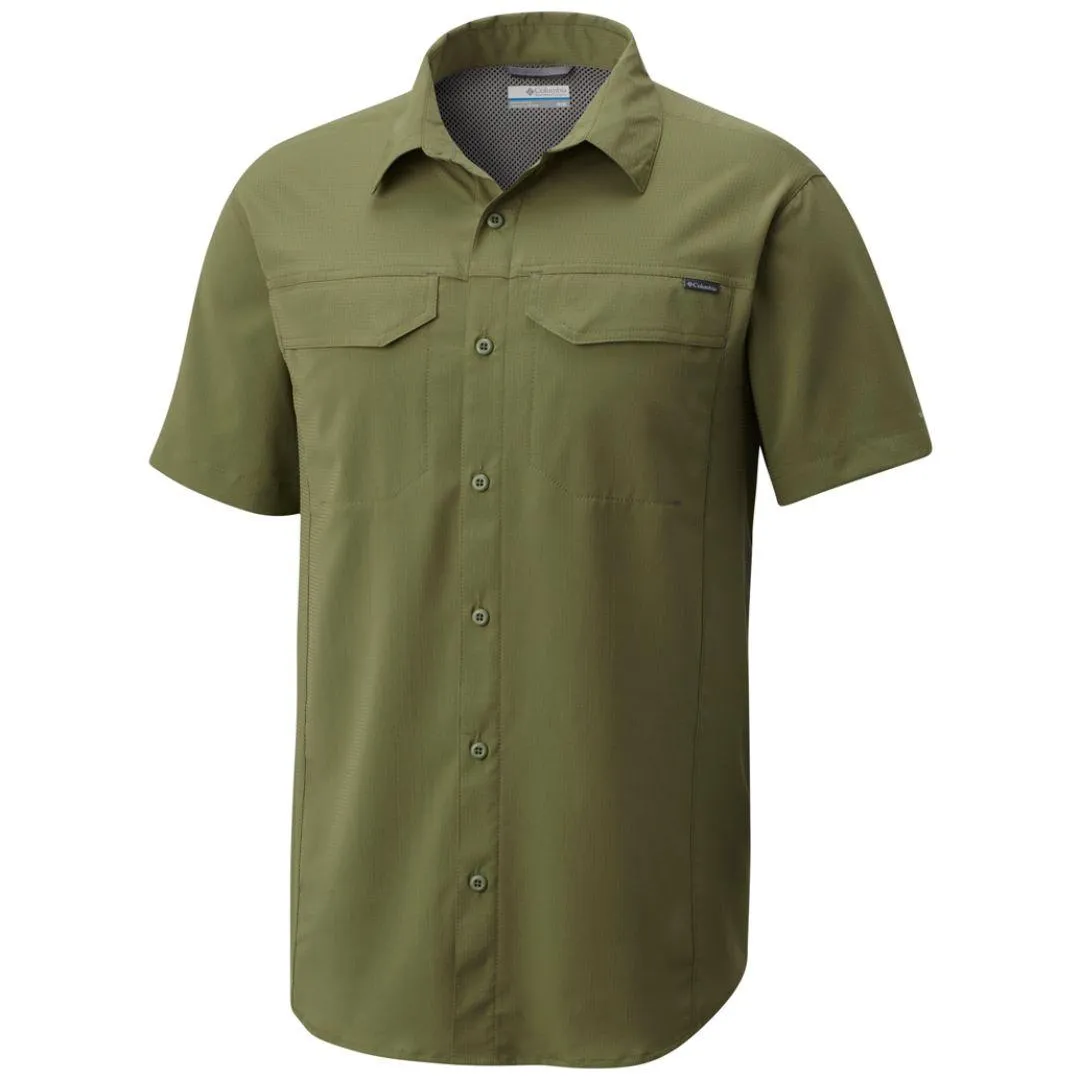 Columbia Men Green Omni-Wick Silver Ridge Lite Short Sleeve Shirt