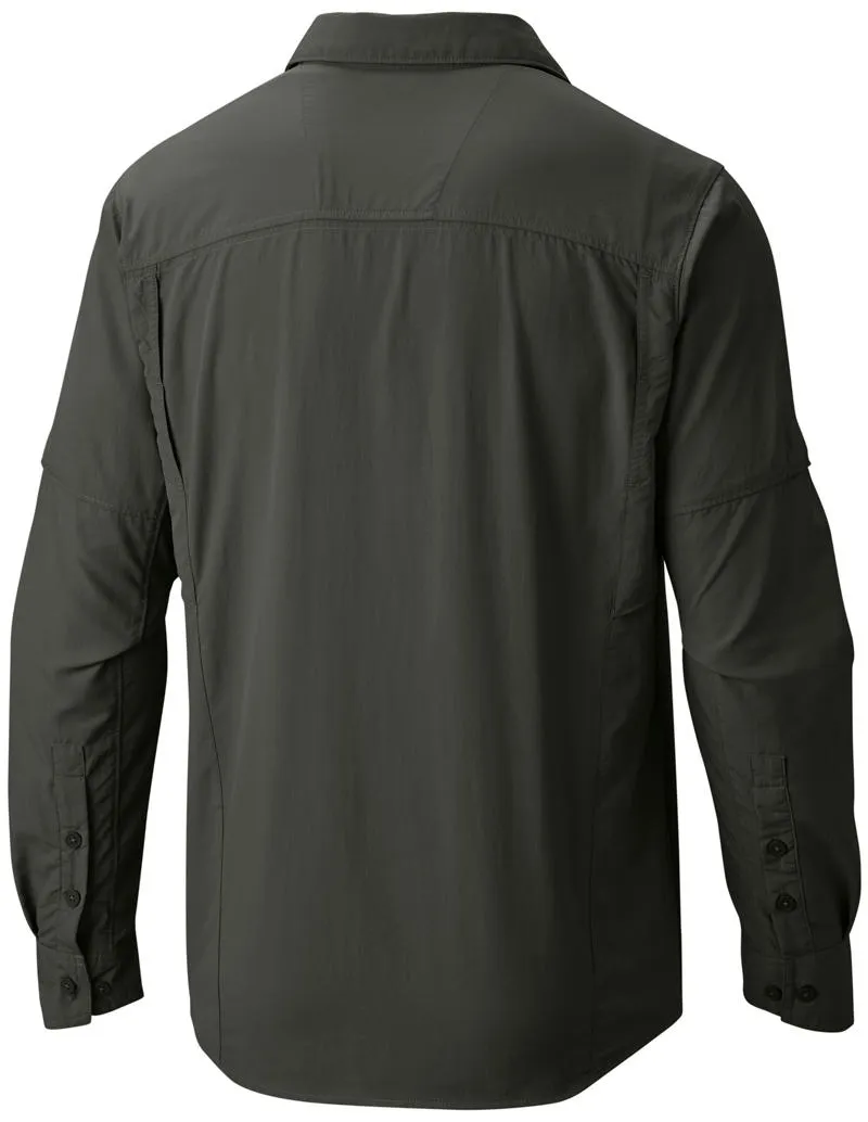 Columbia Men Green Omni-Wick Silver Ridge Long Sleeve Shirt