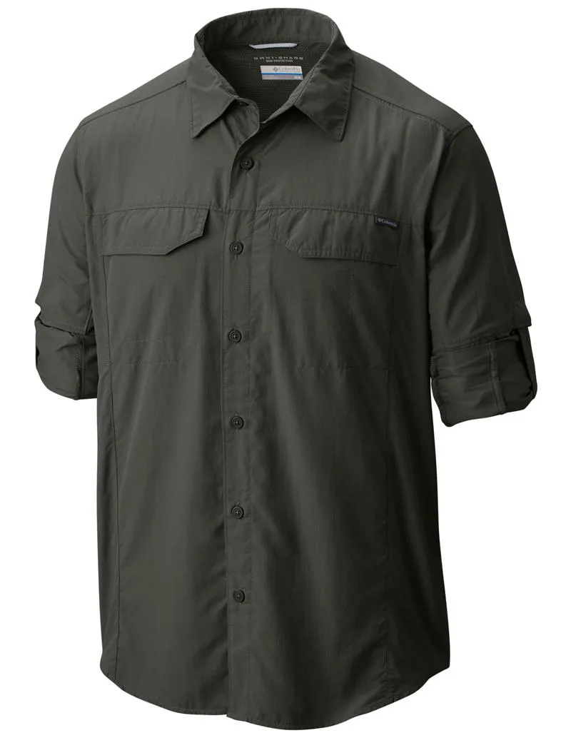 Columbia Men Green Omni-Wick Silver Ridge Long Sleeve Shirt