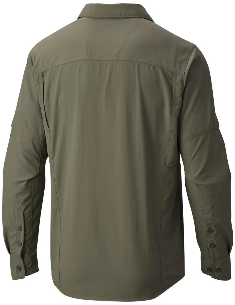 Columbia Men Green Omni-Wick Silver Ridge Long Sleeve Shirt