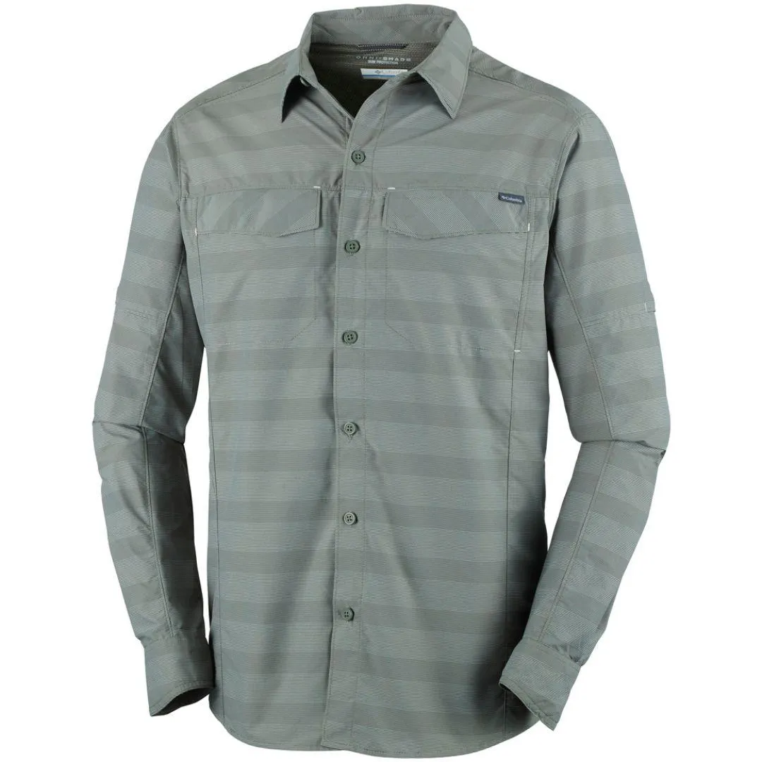 Columbia Men Green Omni-Wick Silver Ridge Plaid Long Sleeve Shirt