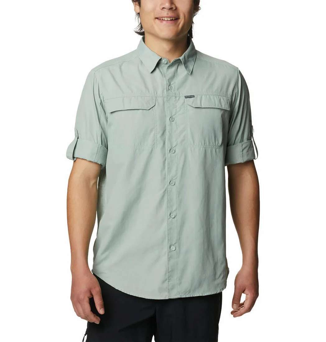 Columbia Men Green Omni-Wick Silver Ridge2.0 Long Sleeve Shirt