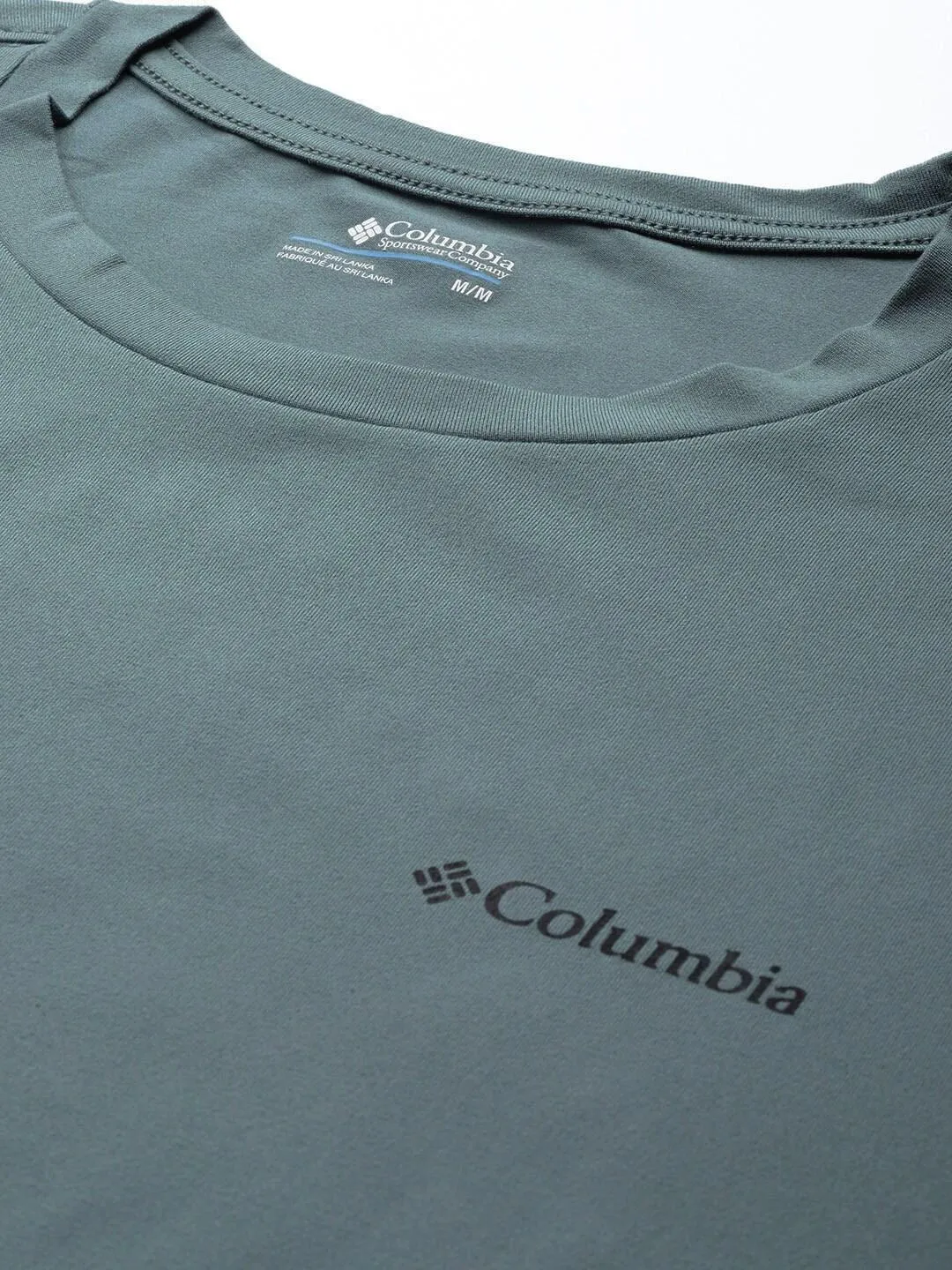 Columbia Men Green Omni-Wick Tech Trail Graphic Tshirt