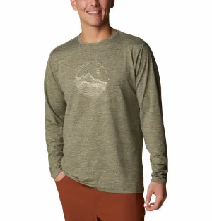 Columbia Men Green Omni-Wick Tech Trail Graphic Tshirt