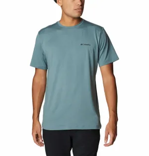 Columbia Men Green Omni-Wick Tech Trail Graphic Tshirt