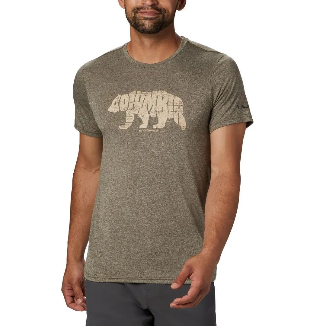 Columbia Men Green Omni-Wick Terra Vale II Tshirt
