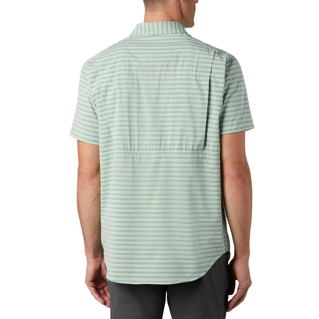 Columbia Men Green Omni-Wick Twisted Creek II Short Sleeve Shirt