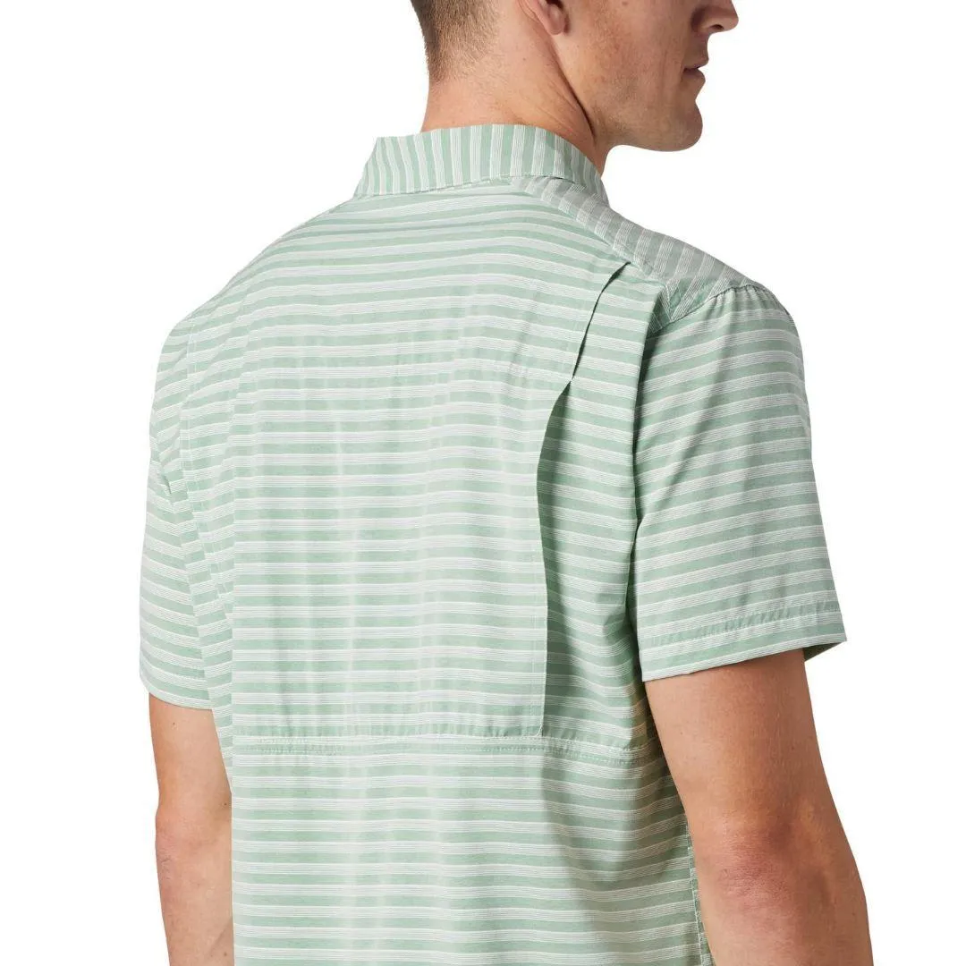 Columbia Men Green Omni-Wick Twisted Creek II Short Sleeve Shirt