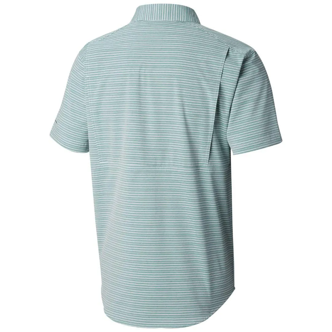 Columbia Men Green Omni-Wick Twisted Creek II Short Sleeve Shirt