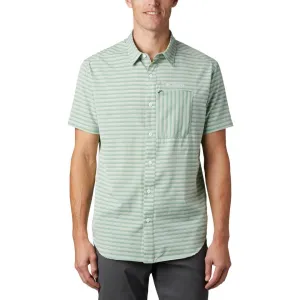 Columbia Men Green Omni-Wick Twisted Creek II Short Sleeve Shirt
