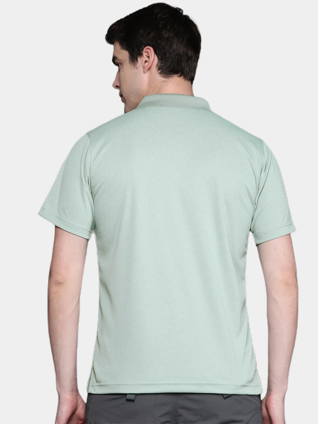Columbia Men Green Omni-Wick Utilizer Polo Tshirt